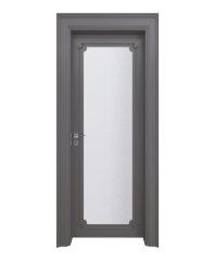 BY-5016V Porte intérieure Laqué Vitrée